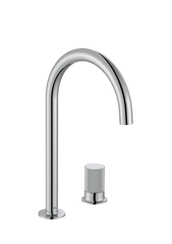 Baterie lavoar Roca A5A3D3FC00, NU, tip comanda monocomanda, marime l, numar orificii instalare 2, crom
