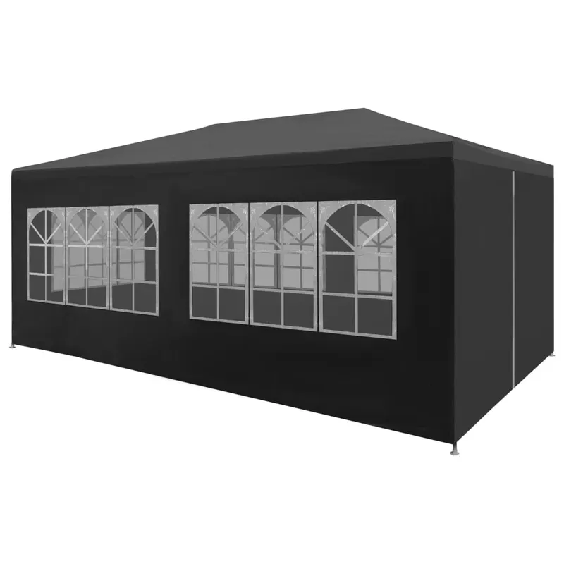 cort pentru petrecere, antracit, 3 x 6 m