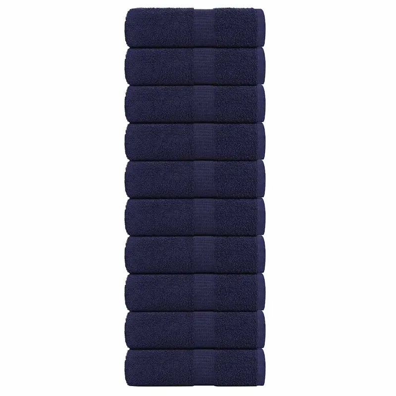 prosoape de sapun 10 buc albastru marin 360 g/m2 100% bumbac