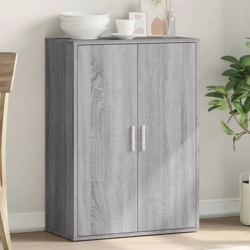 servanta, sonoma gri, 60x31x84 cm, lemn prelucrat