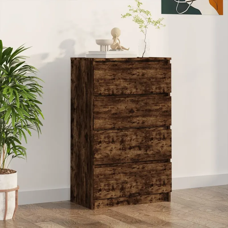 servanta, stejar fumuriu, 60x35x98,5 cm, lemn prelucrat