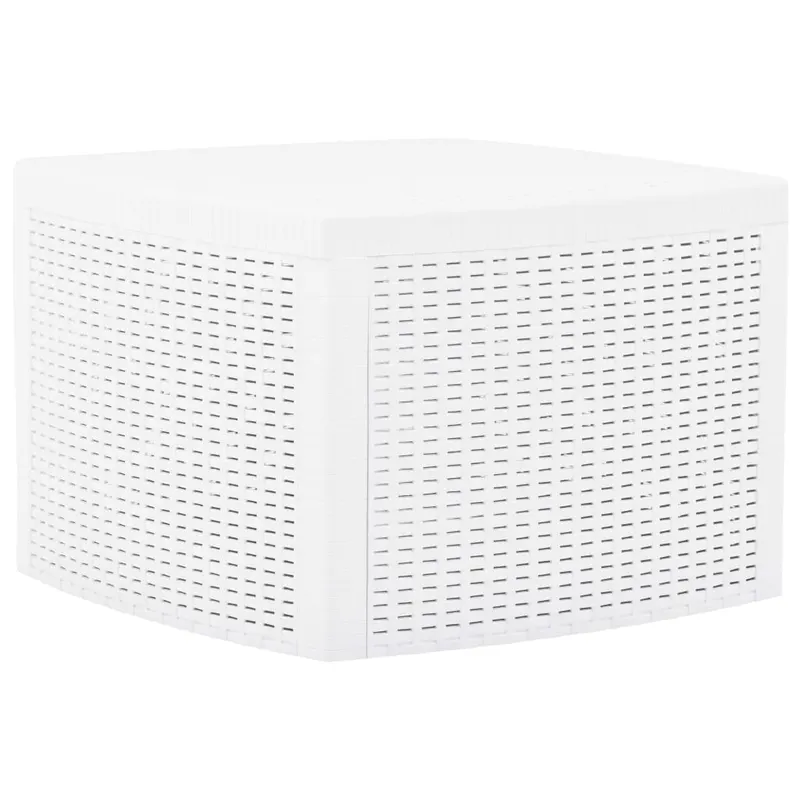 masuta laterala, alb, 54 x 54 x 36,5 cm, plastic