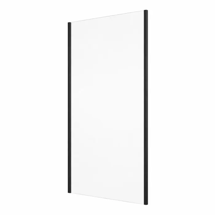 Perete dus 90x200 cm, sticla securizata cu grosimea de 6 mm, profil negru mat, Ronal Divera