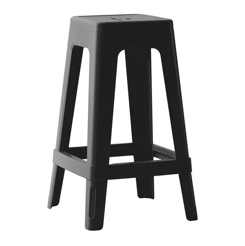 Scaun de bar FERVON H65 CM - Negru