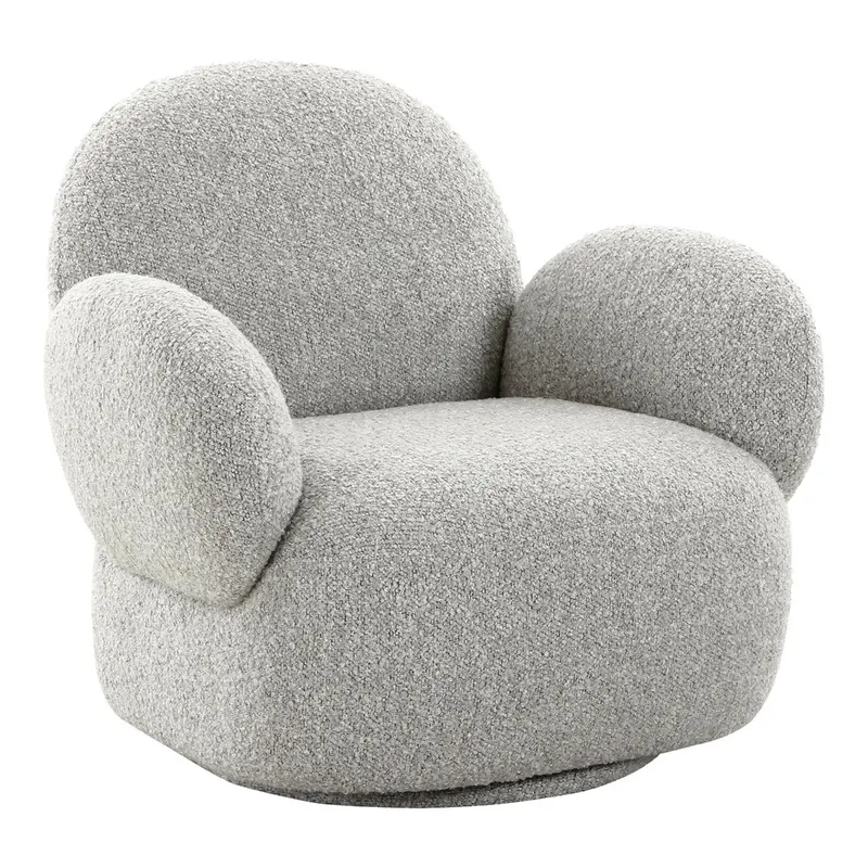 Fotoliu MERVASO BOUCLE - Grey