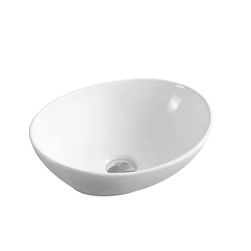 Lavoar pe blat Fluminia Rio, 33 cm, oval, alb