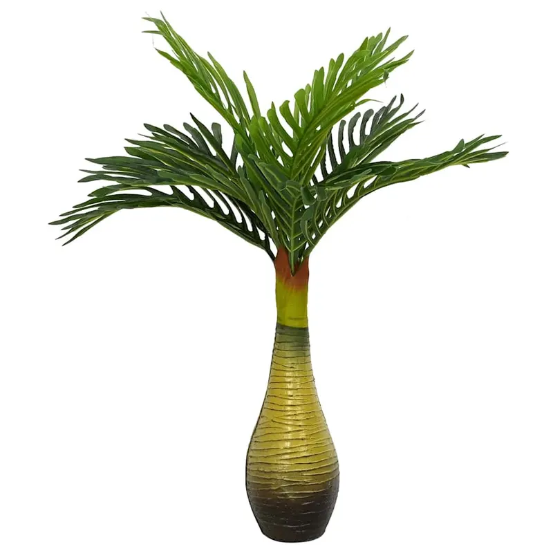 planta artificiala de palmier 9 frunze 70 cm verde