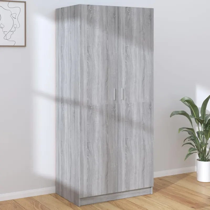 sifonier, gri sonoma, 80x52x180 cm, lemn prelucrat