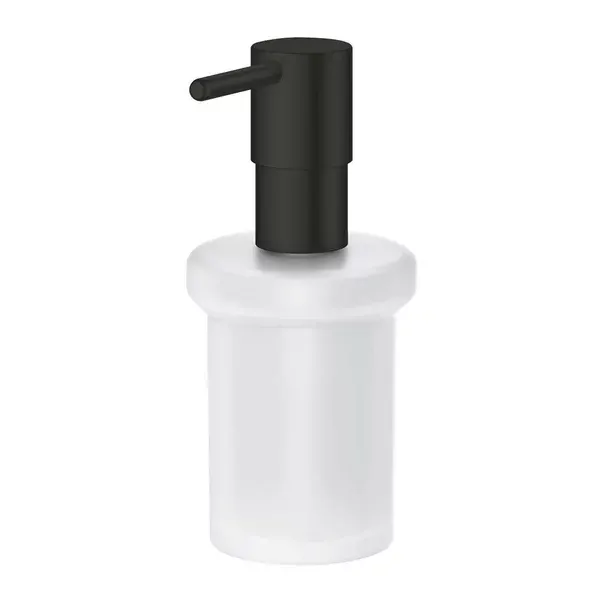 Dozator sapun Grohe 1024702430, 157 mm, 92 mm, 2 orificii instalare, 160 volum ml, pe suport, metal, sticla, Negru