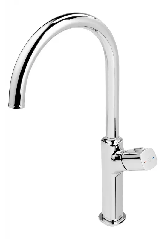 Baterie de bucatarie Fdesign Meandro FD1-MDR-4-11, 3 8 , tip C, pipa inalta, pivotanta, cartus ceramic, crom