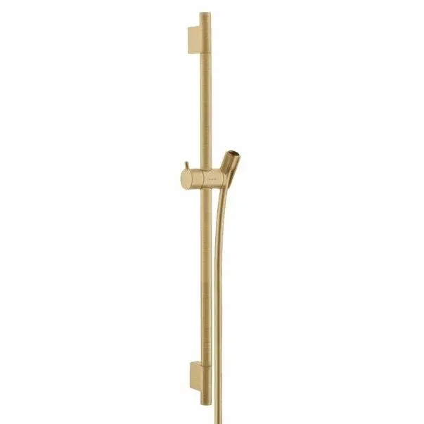 Bara de dus, Hansgrohe, Unica S Puro, cu furtun, 65 cm, bronz periat