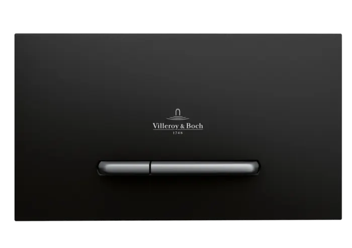 Clapeta de actionare dual-flush, negra, Villeroy Boch ViConnect