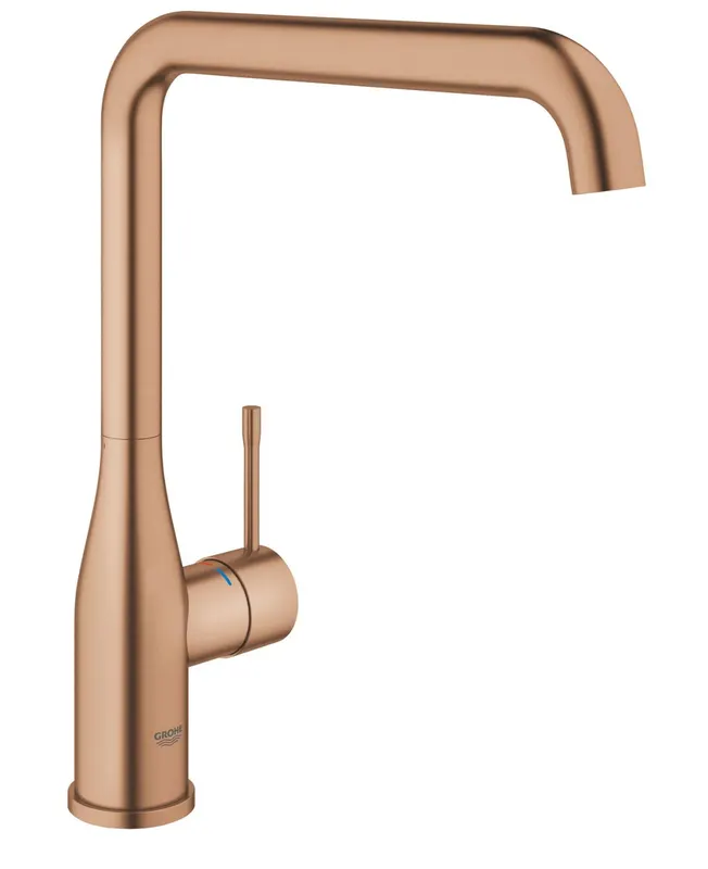Baterie bucatarie Grohe 30505DL0, Essence, 3 8 , inalta, tip L, mat, cupru
