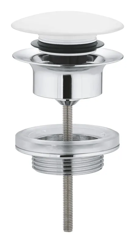 Ventil Grohe 65807LS0, G 1 1 4 , universal, push to open, lucios, alb