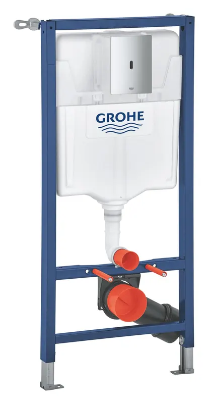 Set 3in1 cadru WC Grohe 39883000, 1130 mm, 500 mm, 90, 110 mm, 2 moduri spalare, incastrat, uscata, crom