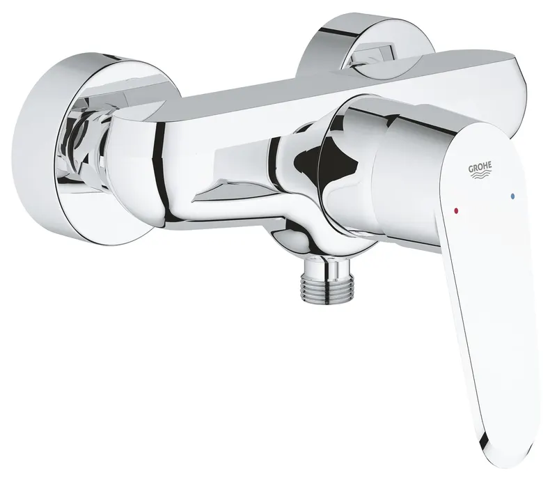 Baterie de dus Grohe 33569002, 1 bar, 172 mm, 154 mm, 2 orificii instalare, 1 2 dimensiune racord furtun, Crom