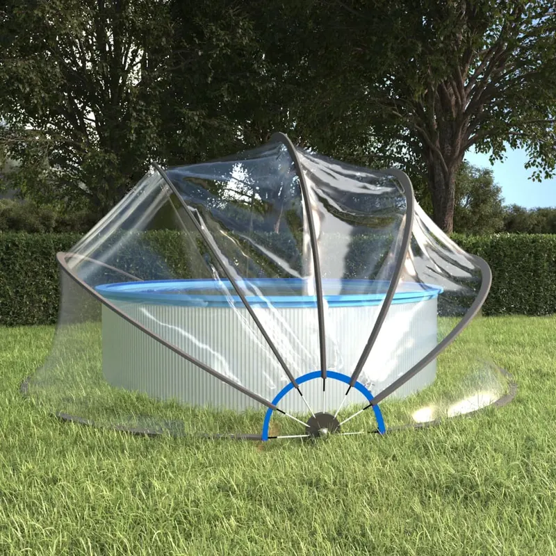 cupola pentru piscina, 467x234 cm, pvc, rotund