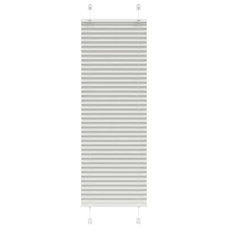 jaluza plisata gri deschis 40x100 cm latime tesatura 39,4 cm