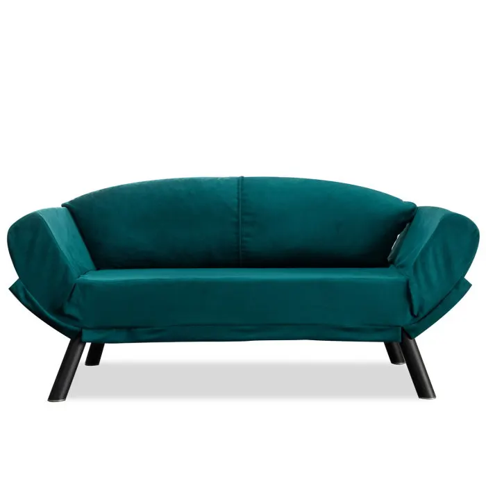 Canapea extensibila GENZO, 2 locuri, albastru petrol, 177x75x87 cm