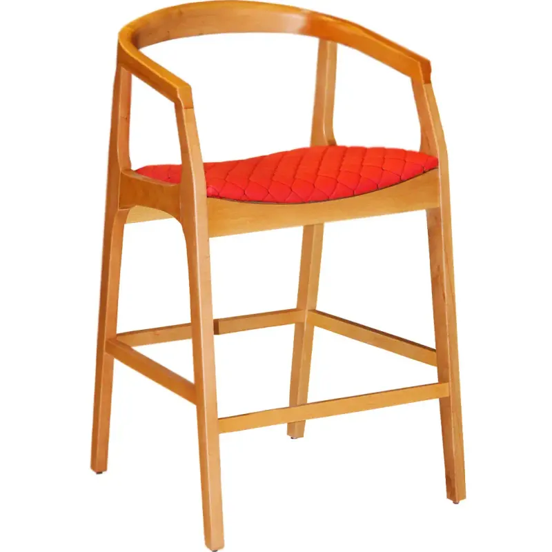 Scaun bar tapitat,fag,Seria Special AST-650, ,60016,rosu