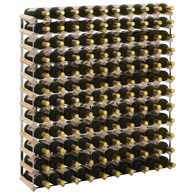 suport sticle de vin pentru 120 sticle, lemn masiv de pin