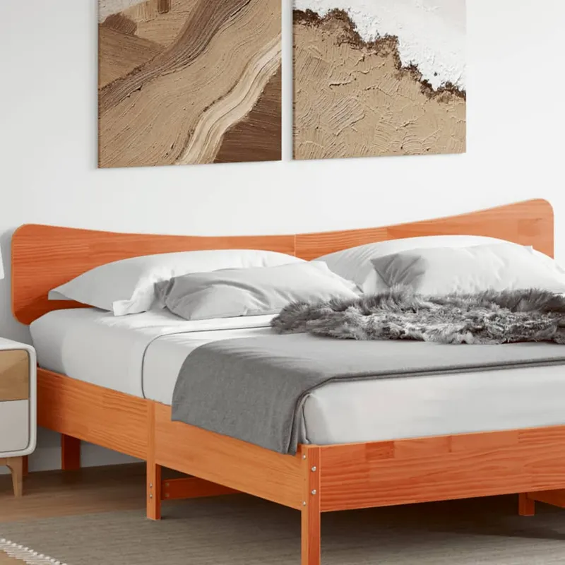 tablie de pat, maro ceruit, 200 cm, lemn masiv de pin