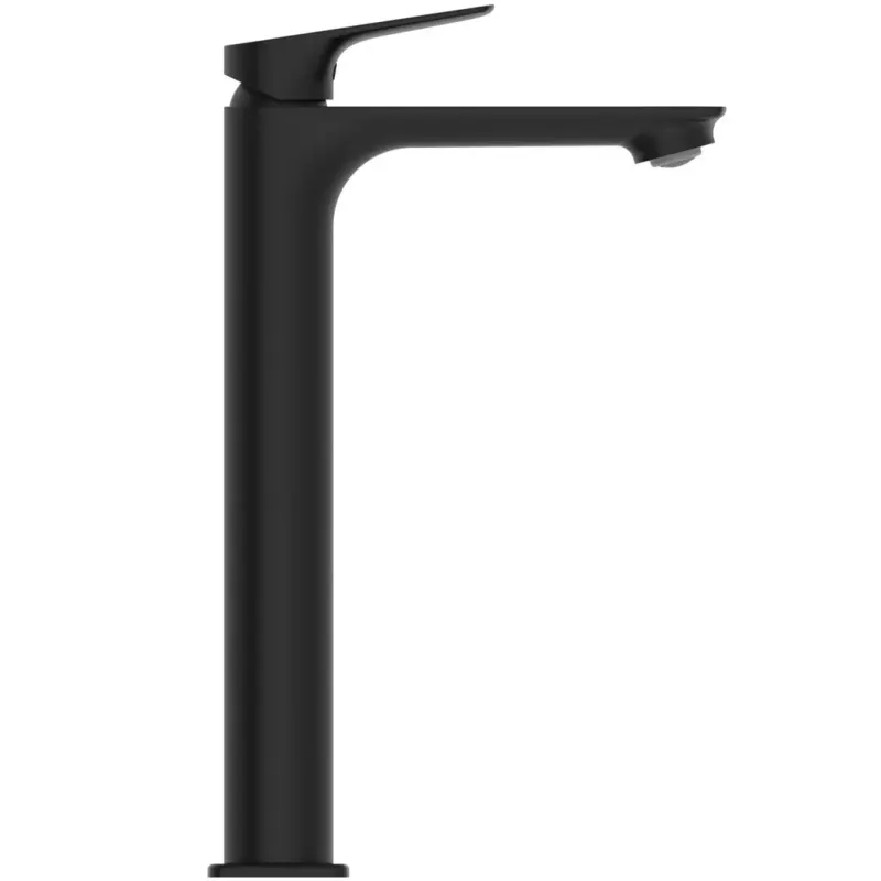 Baterie inalta pentru lavoar, cu ventil clickclak inclus, negru mat, Ideal Standard Ceralife C