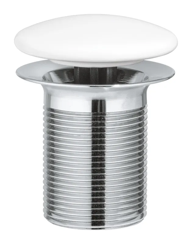 Ventil lavoar Grohe 103575SH00, Essence, G 5 4 , fara inchidere, capac ceramic, lucios, alb