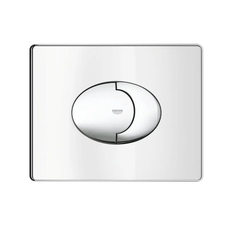 Clapeta WC Grohe 38506000, 156 mm, 197 mm, functie eco, orizontala, incastrat pentru tip rezervor, Crom