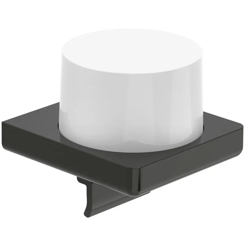 Dozator sapun Roca A817037CN0, Tempo, tip instalare pe perete, volum ml 180, numar orificii instalare 2, negru