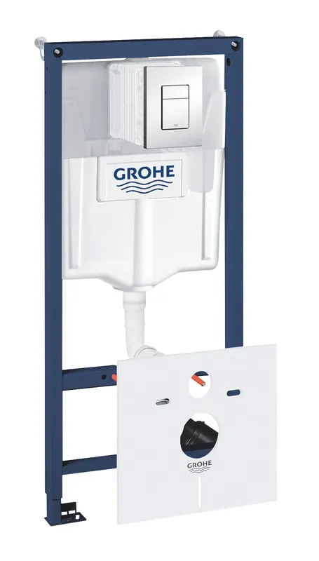 Set rezervor Grohe 38827000, tip instalare incastrat, tip placare uscata, numar moduri spalare 2, reductor zgomot
