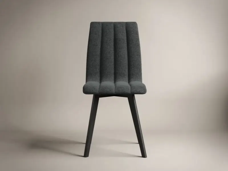 Scaun Karma Tapitat Gri Negru — imaginea 3