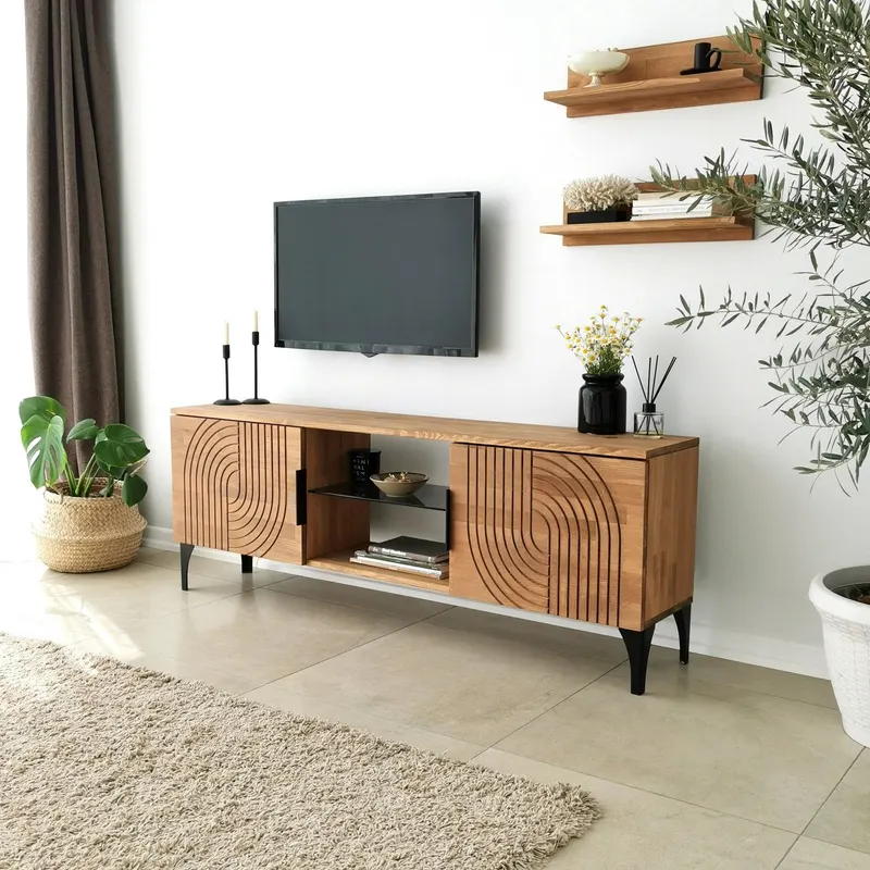 Comoda TV Lidya - Oak, Stejar, 50x12x15 cm - Stejar