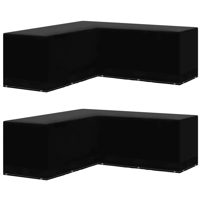 huse mobilier gradina, 2 buc., in l, 12 ocheti, 250x250x90 cm