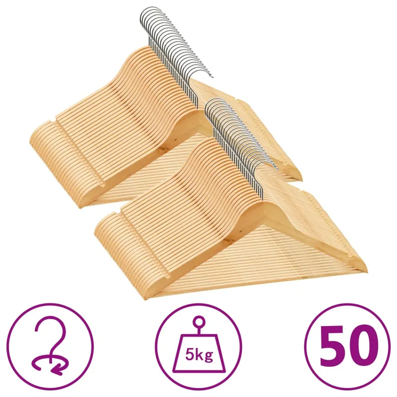 set de umerase anti-alunecare, 50 buc. lemn esenta tare