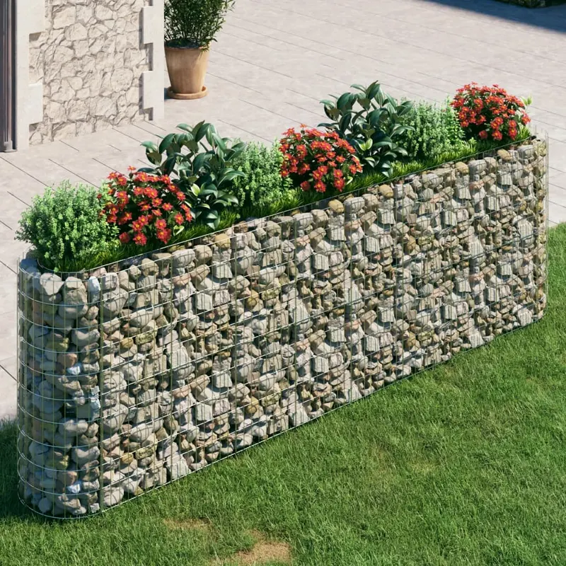strat inaltat gabion, 330x50x100 cm, fier galvanizat