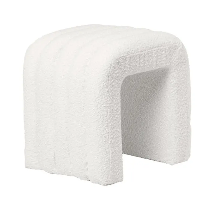 Taburet MEDIT BOUCLE 42 CM - Alb
