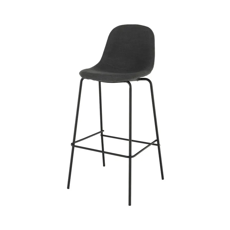 Scaun de bar MIRAZA H75 CM - Gri inchis