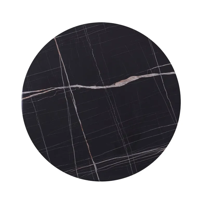 Blat masa WERZALIT DORA MARBLE BLACK Ø70 CM