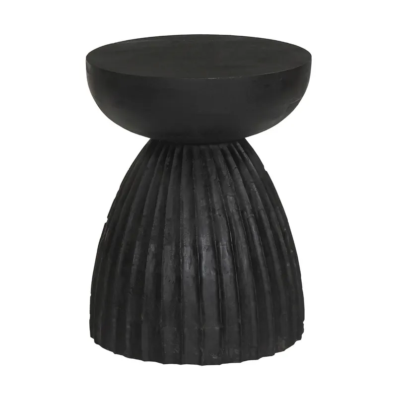 Masuta de cafea/ Taburet ALMETA Ø35 x 45 CM - Negru