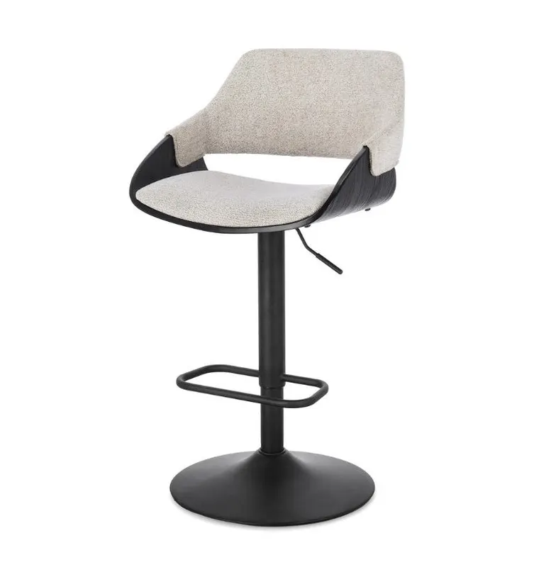 Scaun de bar ROXANNE RAINY H62/83 CM - Cream