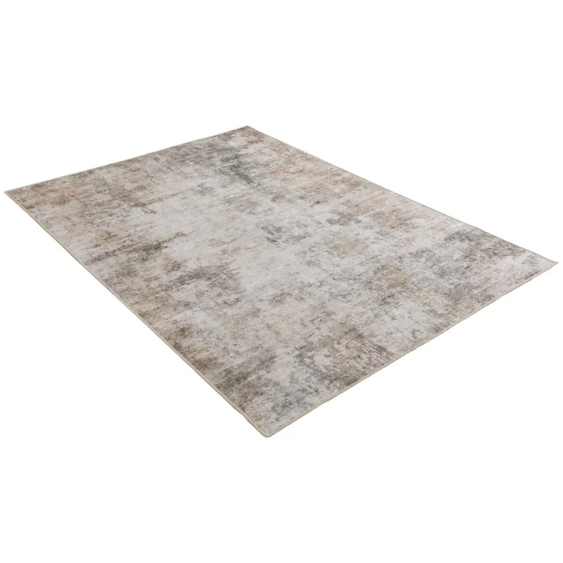 HOMCOM Covor de sufragerie, poliester, model artistic modern, lavabil, Maro