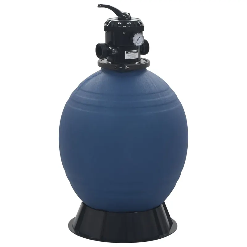 filtru cu nisip pentru piscina supapa 6 pozitii albastru 560 mm