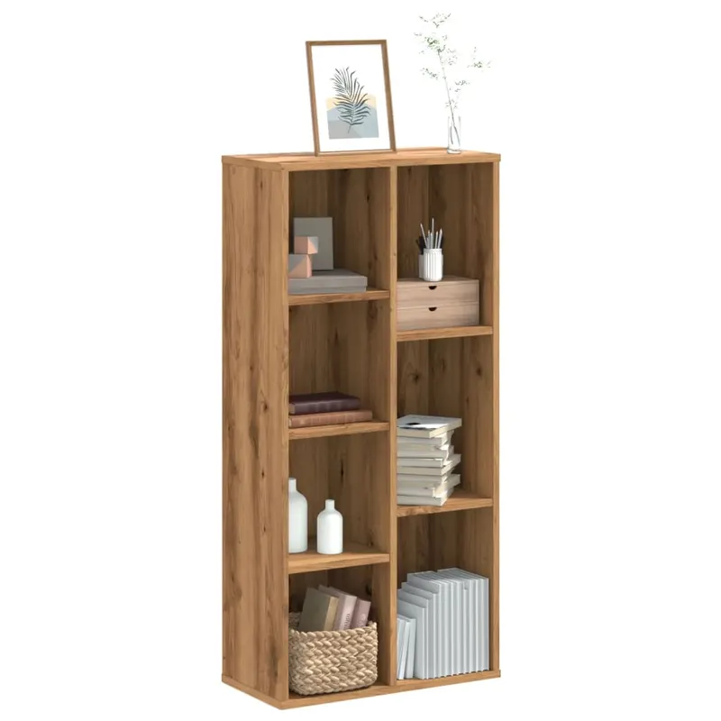 biblioteca, stejar artizanal, 50x25x105 cm, lemn prelucrat