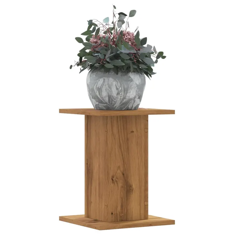 suporturi de plante, 2 buc., stejar artizanal, 30x30x40cm, lemn