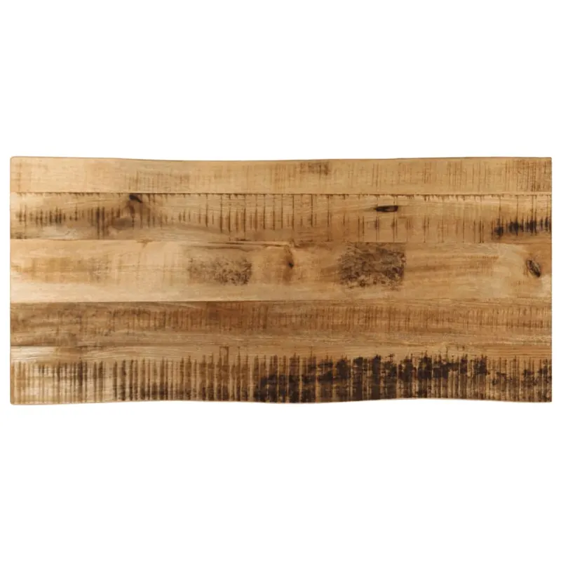 blat de masa contur organic 90x40x2,5 cm lemn masiv mango brut