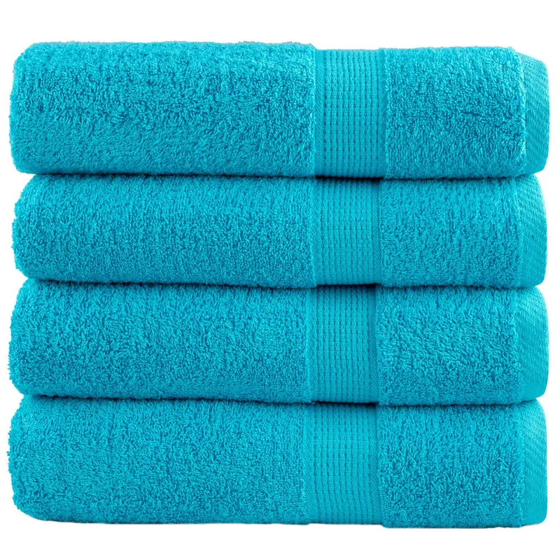 Prosoape de dus premium solund 4 buc. turcoaz 70x140 cm 600 gsm