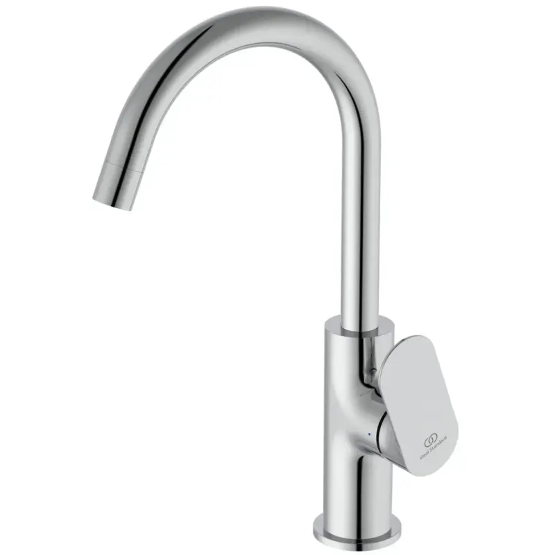 Baterie pentru lavoar cu ventil clickclack, pipa pivotanta, finisaj crom lucios, Ideal Standard Ceralife C