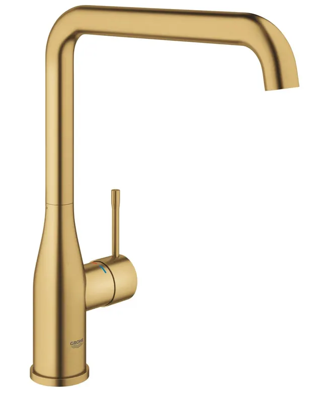 Baterie bucatarie Grohe 30505GN0, Essence, 3 8 , inalta, tip L, mat, auriu