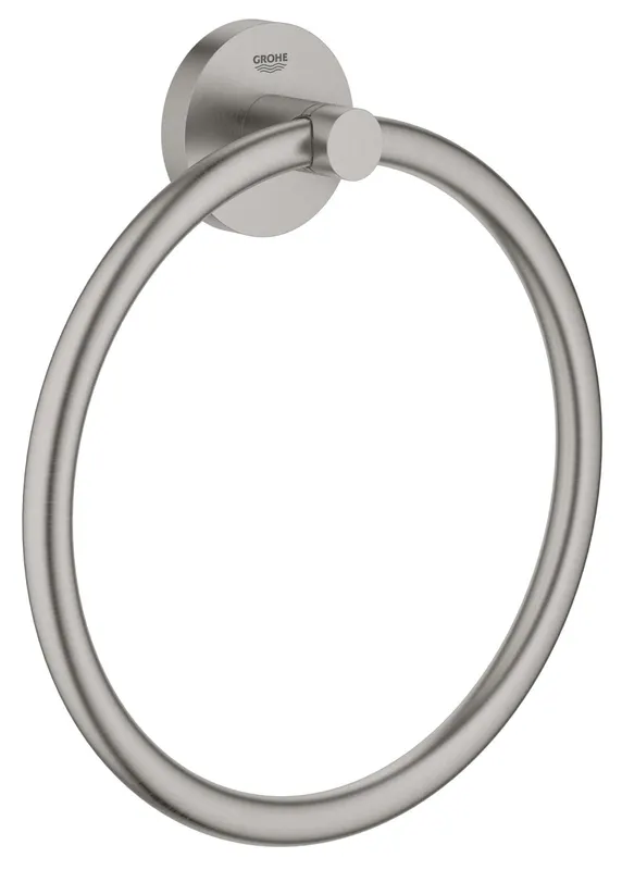 Inel prosop Grohe 41174DC0, Start, pe perete, 180 mm, metal, mat, otel satinat